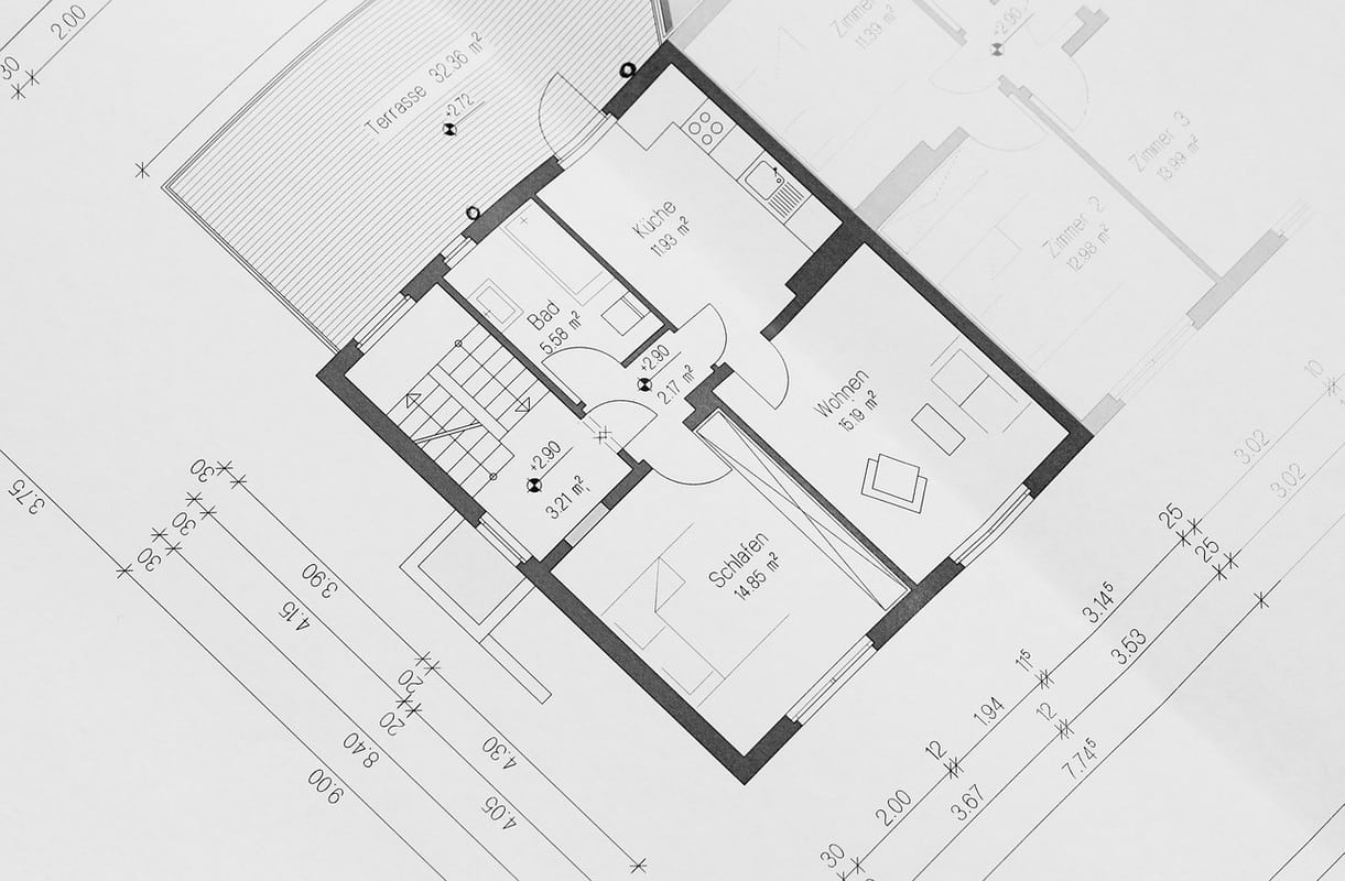 Detail plan of interior